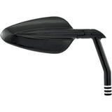 PERFORMANCE MACHINE (PM) 0640-0725 0064-2023-BM Vision Series Mirror - Arrow - Side View - Triangle - Black/Contrast Cut - Left/Right
