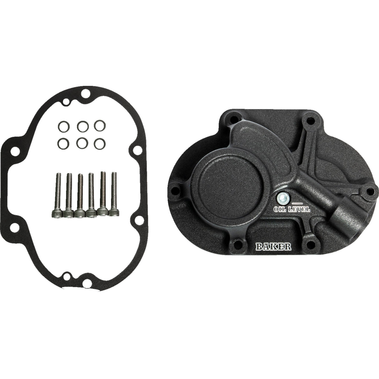 BAKER DRIVETRAIN 1107-0729 BD-10603-A Function-Formed™ Transmission Side Cover mechanical - big twin - wrinkle black