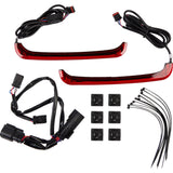 Custom Dynamics LED Low-Profile Bagz™ Accent Lights Red Lens - CD-LPSEQ-BCM4-R For Harley Touring 2014-2023