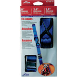 ANCRA 3920-0342 XC108-2P X-Series 1-1/4" Cam Buckle Tie-Downs Tie-Down - Heavy Duty - Blue
