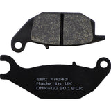 EBC 1722-0280 FA343 Organic Base "FA" Brake Pads Organic Brake Pad