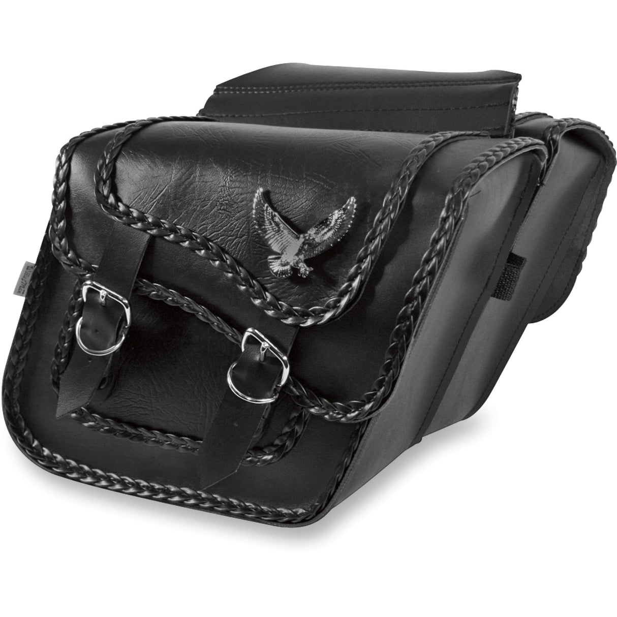 WILLIE & MAX LUGGAGE 3501-0146 58708-20 Black Magic Saddlebags Black Magic Saddlebag - Black - Slant - Standard