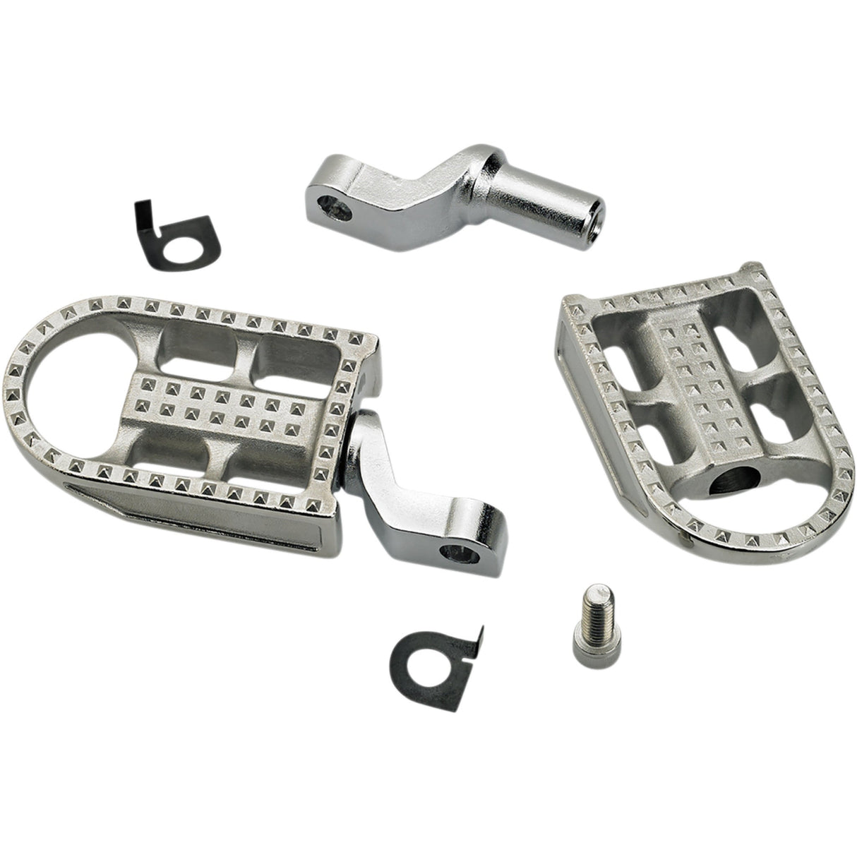 Biltwell Mushman Footpegs Step Raw Polished - 7002-302-02 For Harley 2007-2022