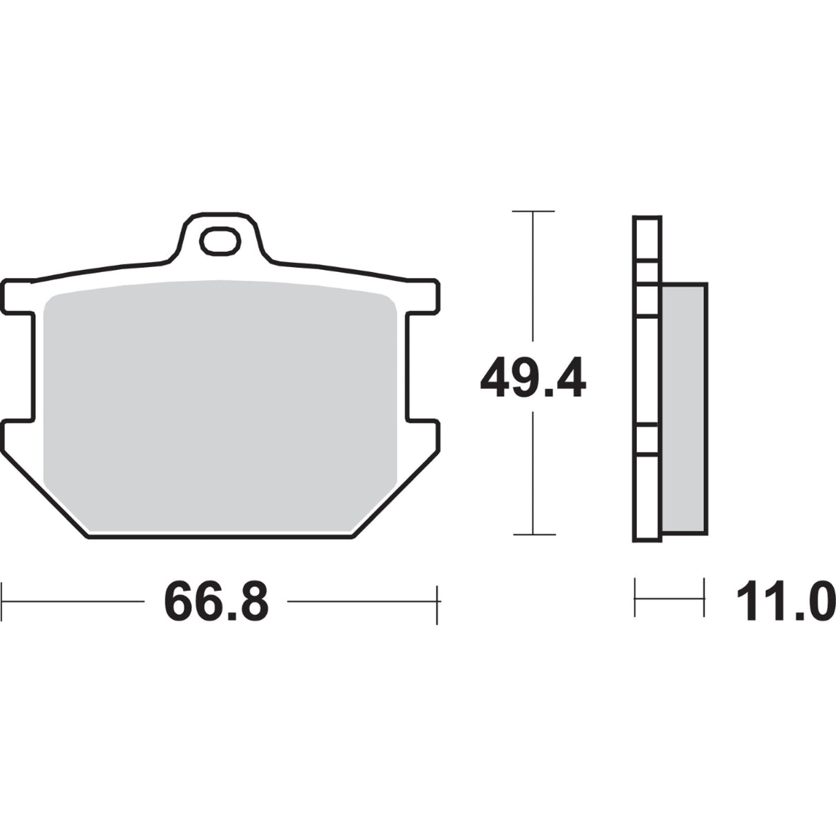 Sbs Brake Pad - 507HF Yamaha Motorcycles 1976-1982