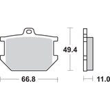 Sbs Brake Pad - 507HF Yamaha Motorcycles 1976-1982