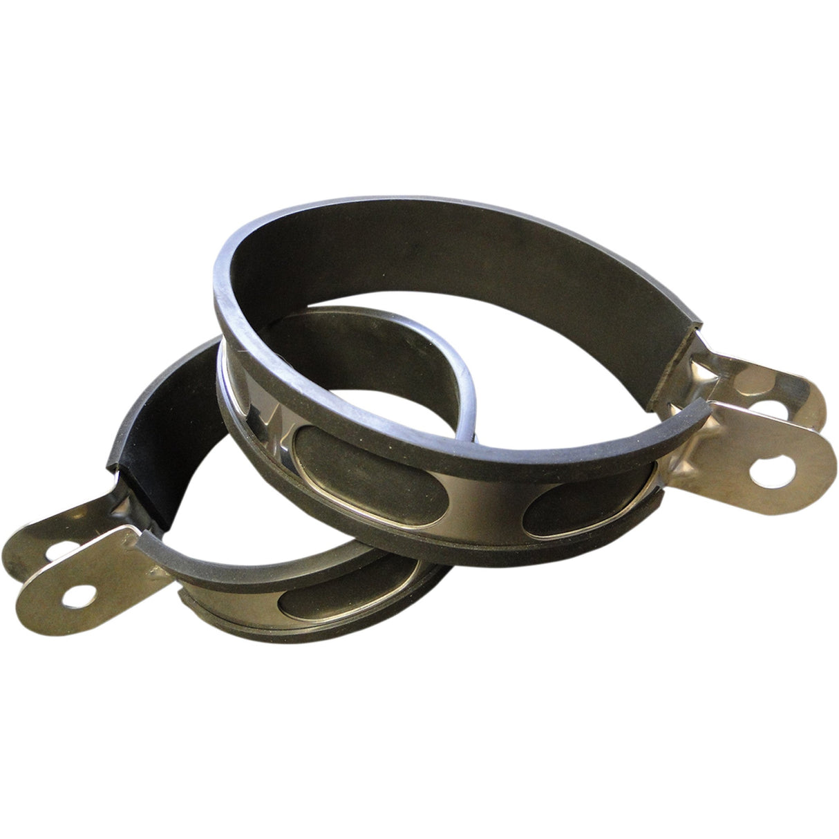 HELIX 1861-0990 210-2705 Muffler Clamp stainless steel - 4"x5" - oval