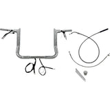 FAT BAGGERS INC. 0601-6852 849012 1-1/2" EZ Install Pointed Top Handlebar 12" - chrome