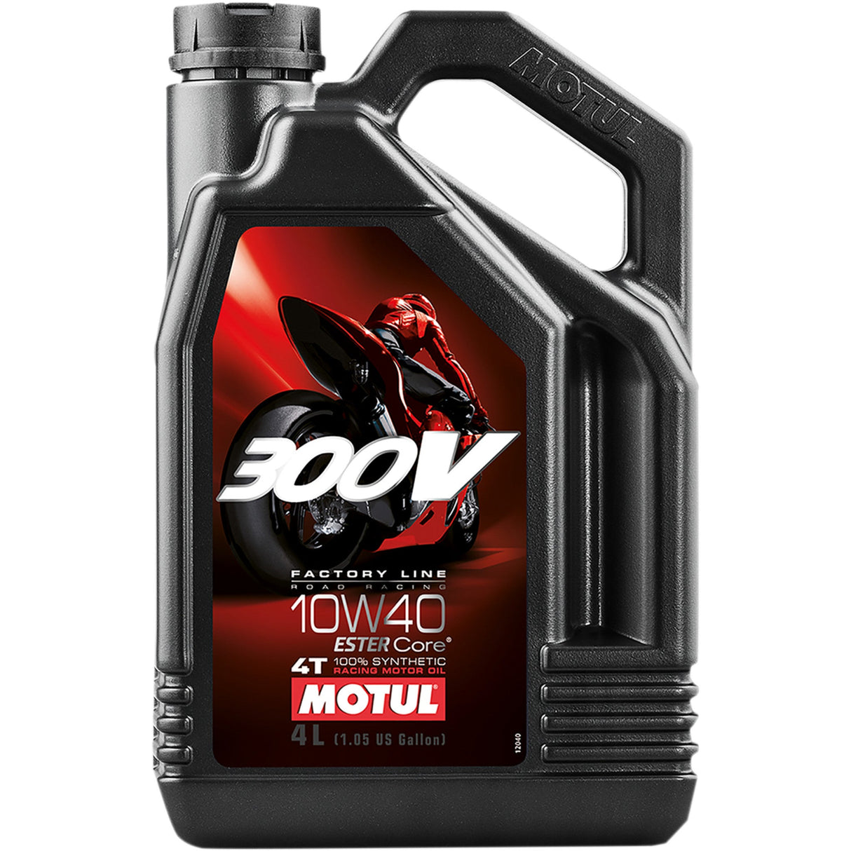MOTUL 3601-0072 104121 300V Factory Line Road Racing Synthetic 4T Engine Oil 300V Synthetic Ester Oil - 10W-40 - 4L