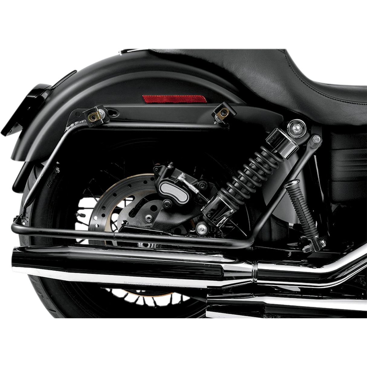 CYCLE VISIONS 3501-0626 CV7400B Saddlebag Mount for Dyna Models Bagger Tail - Black - FXD '06-'17