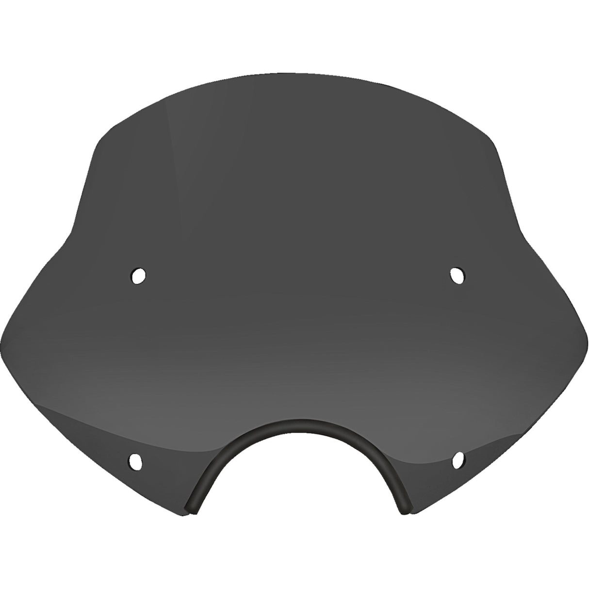 MEMPHIS SHADES 2313-0327 MEP54310 Speed Demon Windshield - Speed Demon Sportshields - 13" - 7" Headlight Cutout - Dark Black Smoke