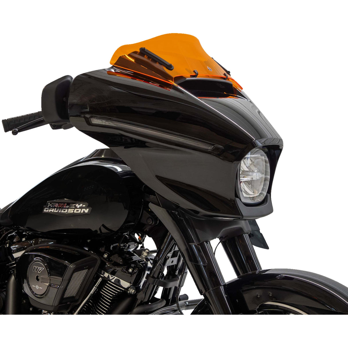 Klock Werks Kolor Flare® Windshield 6-1/2" Orange - KWW-01-0742 For Harley Street Glide 2023-2026