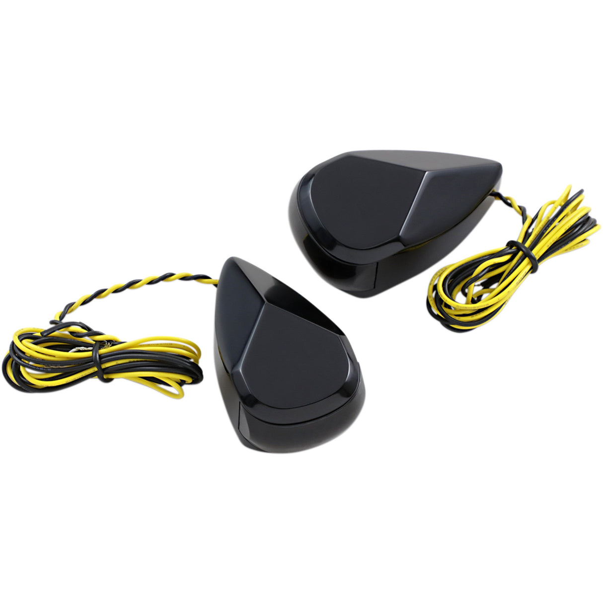 Alloy ART Multi-Replacement LED Marker Signal Lights Black Smoke Amber - MRL-1B For Harley Touring 2000-2020