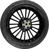 COASTAL MOTO 0336-0032 PKG-ATL185SB-24ABST Atlantic Rear Wheel/Tire Combinations with TPMS Pre-Installed Atlantic Rear Wheel - Black (18") | Dunlop AE Tire (180/55B18))