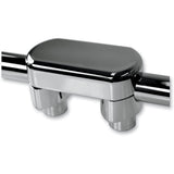 LA CHOPPERS 0602-0612 LA-7442-01 Solid Handlebar Riser & Top Clamp Kit - Risers - Solid Top - 1-1/2" - Chrome