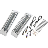 Ciro Filler Panel Tail Lights Smoke Lens Chrome - 42050 For Harley Touring 2023-2026