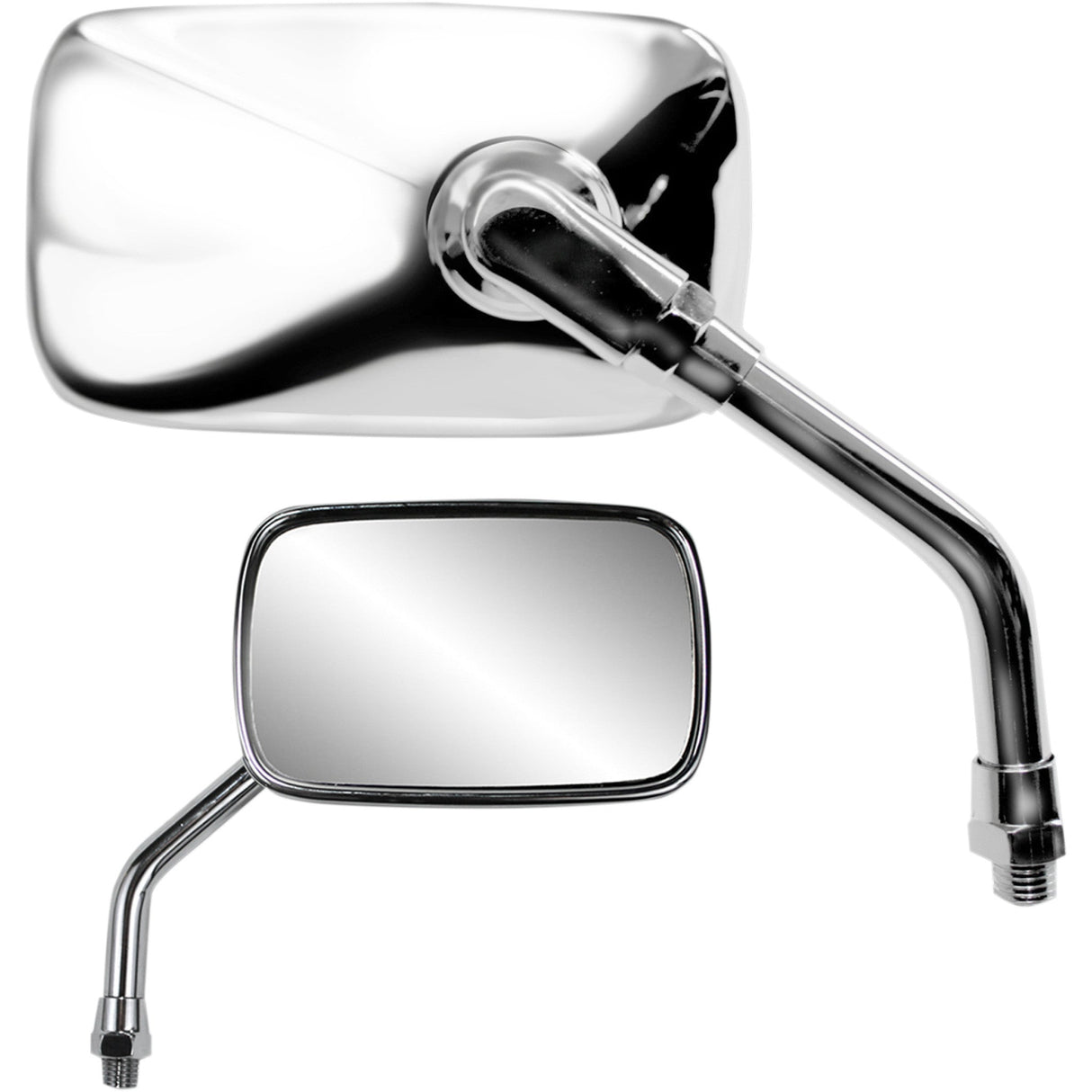 PARTS UNLIMITED 0640-0958 Mini Rectangular Mirror chrome
