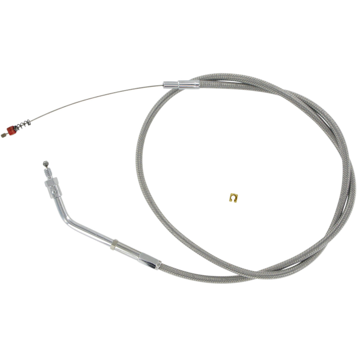 Barnett Stainless Steel Throttle Idle Cable - 102-30-40005 For Harley Sportster 1988-1995