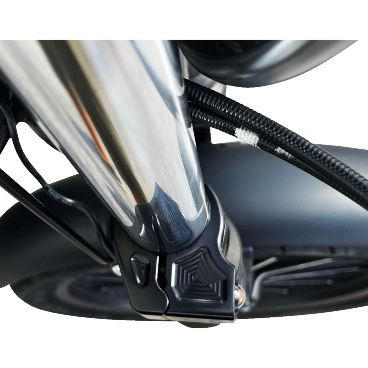 JOKER MACHINE 2020-2142 05-220-1 Fork Mount Turn Signals - 39 mm - Amber - Black