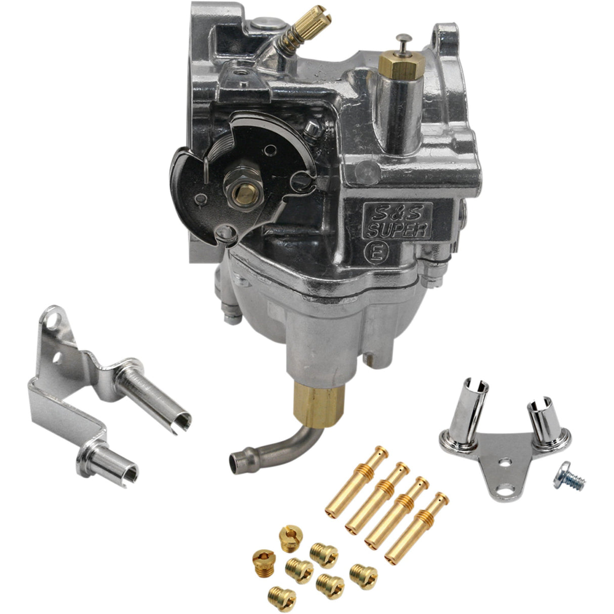 S&S Cycle Super E Carburetor Standard Bore Natural - 11-0420 For Harley Motorcycles 1957-2006
