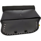 WILLIE & MAX LUGGAGE 3501-0130 58320-00 Warrior Saddlebags Warrior Saddlebag - Black - Studded - Black