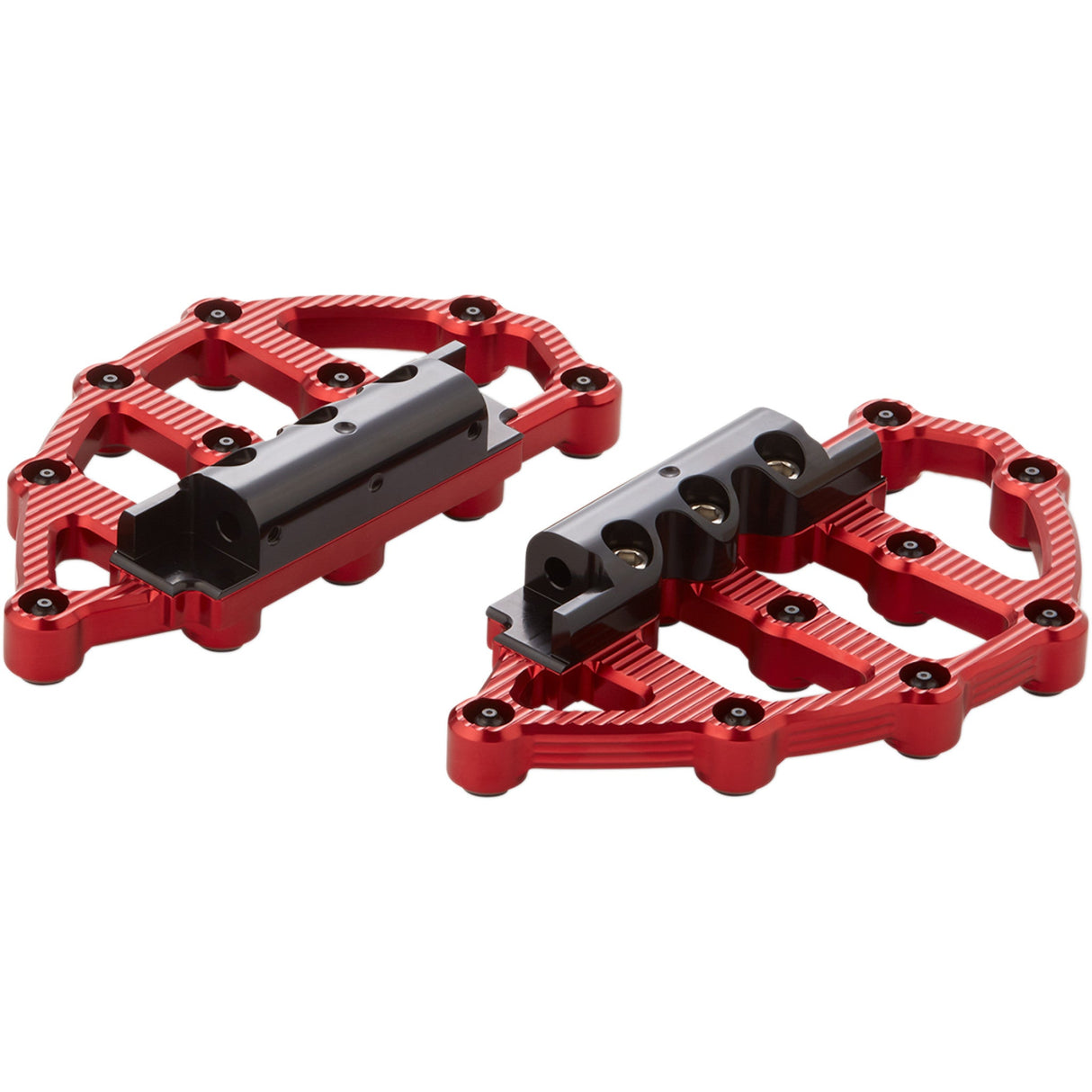 Arlen Ness MX Billet Floorboards Red - 06-898 For Harley Motorcycles 1980-2026