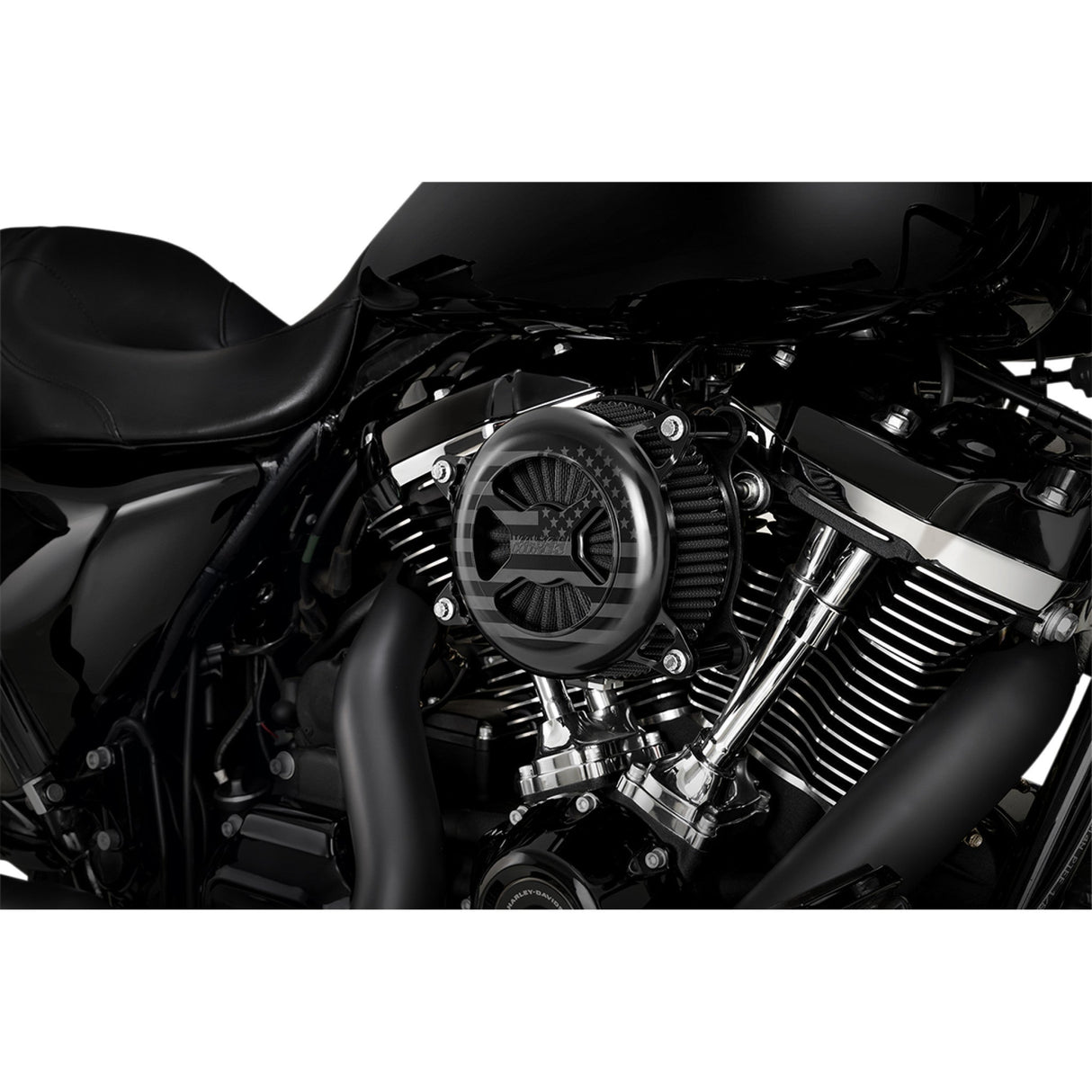 Vance & Hines VO2 America Air Cleaner Freedom Black - 42045FG For Harley Motorcycles 2017-2025