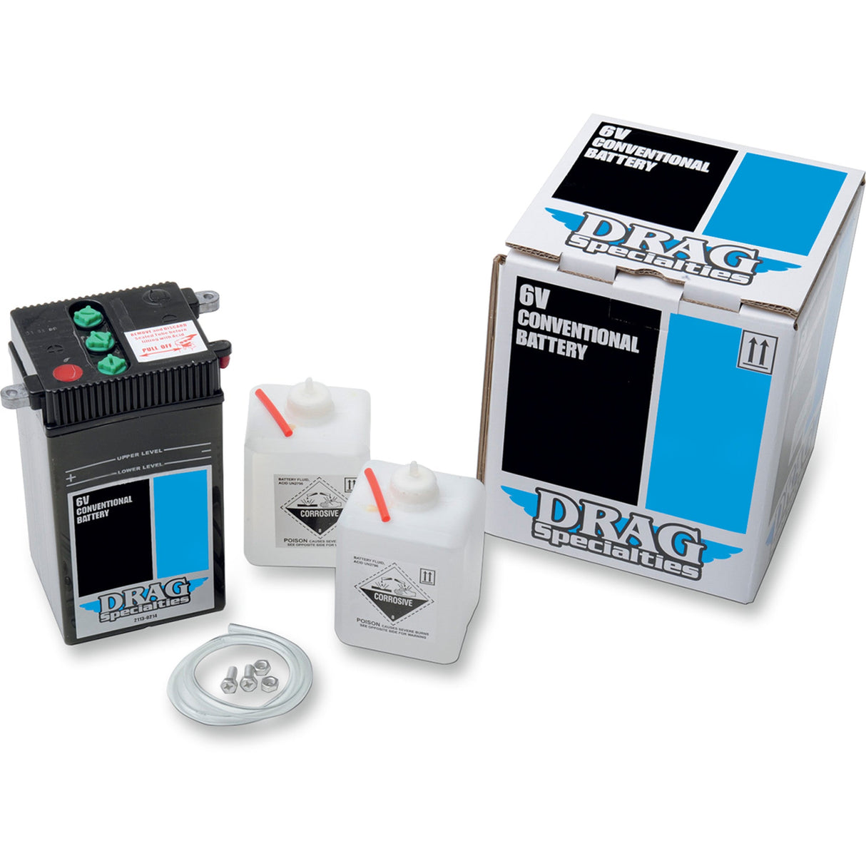 DRAG SPECIALTIES 2113-0214 Conventional Battery Kit Battery Kit - H-2