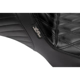 LePera Kickflip Daddy Long Legs Seat Double Diamond Stitch - LV-597DLDD For Harley Touring 2023-2026