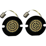 Custom Dynamics Genesis® 4 Amber White LED Turn Signal Inserts - GEN-4-AW-1157T For Harley Touring 1989-2023