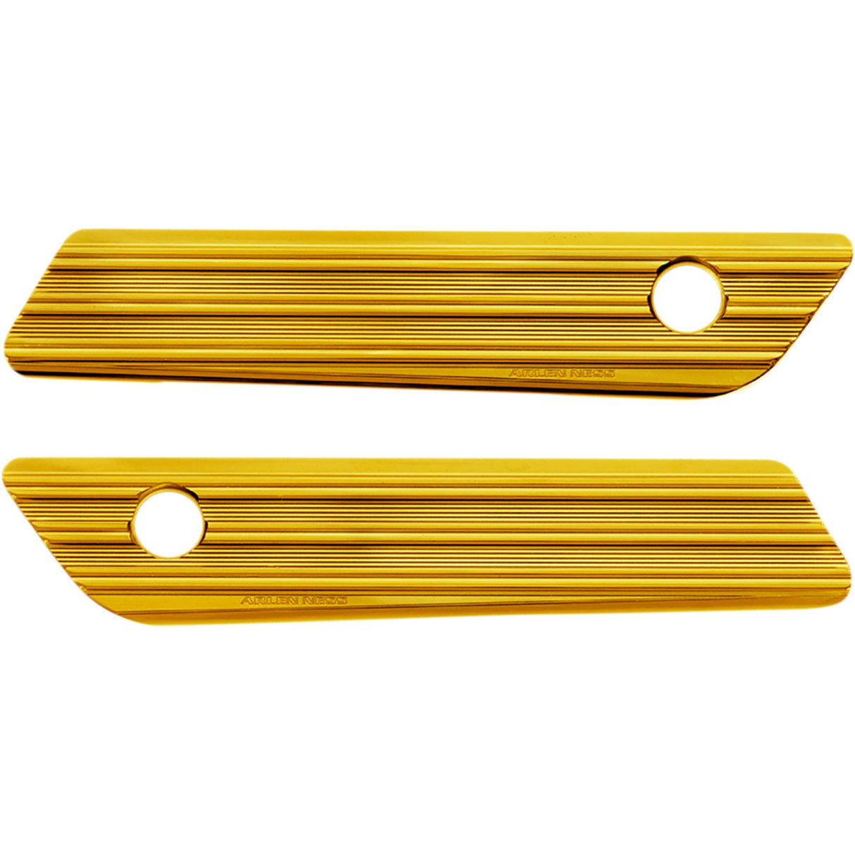 Arlen Ness Saddlebag Latch Covers Gold - 03-606 For Harley Touring 2014-2026