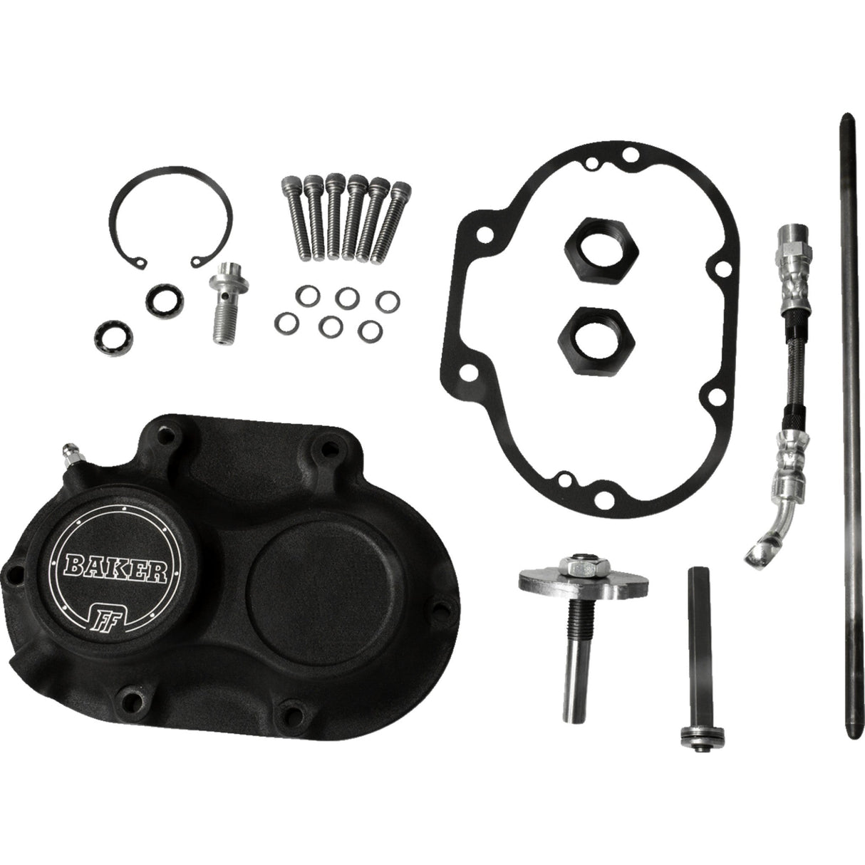 BAKER DRIVETRAIN 1107-0728 M8-10603-A Function-Formed ™ Transmission Side Cover Transmission Side Cover - Hydraulic - M8 - Black
