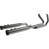 Khrome Werks 2-Into-1-Into-2 Dominator-SR Exhaust System Eclipse Without End Caps Twin Cam Touring - 201830-SR For Harley Touring 2009-2016