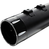 S&S Cycle 4-1/2" MK45 Performance Mufflers Black With Black Tracer - 550-0625 For Harley Touring 1995-2016