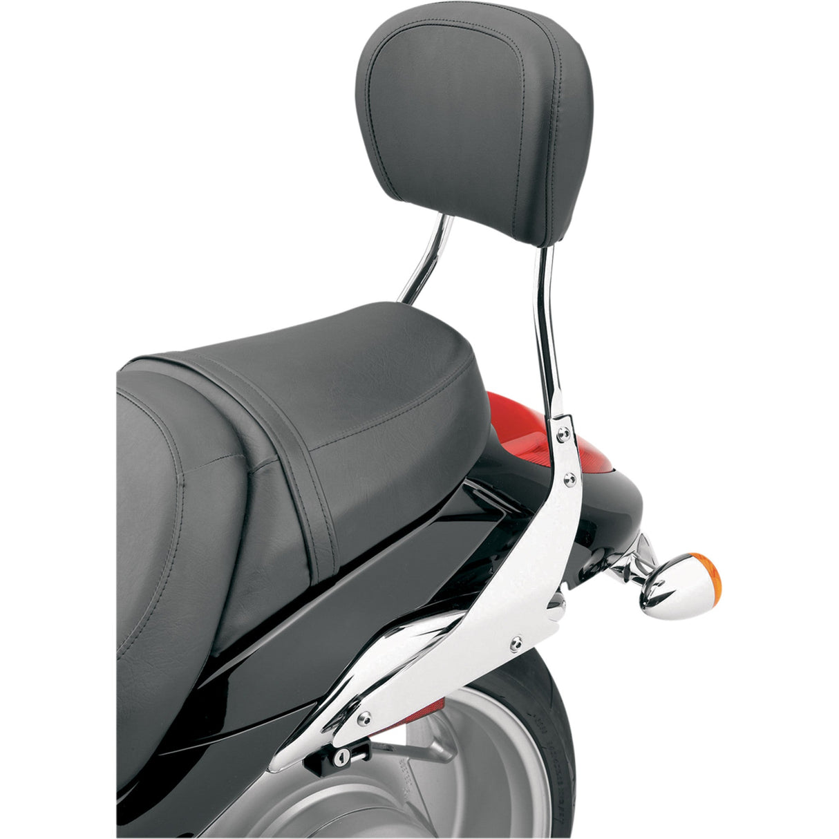 COBRA 1501-0215 02-8618 Round Sissy Bar Kit Sissy Bar - Short - Chrome - VT 750