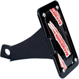 Accutronix Indian Side-Mount License Plate Black - LPF092HV-B For Indian Scout 2015-2023