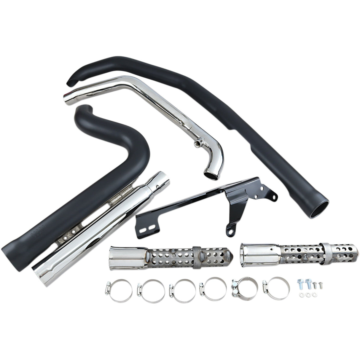 Cobra Speedster Short 2-Into-2 Exhaust System - 6704B For Harley Sportster 2007-2013
