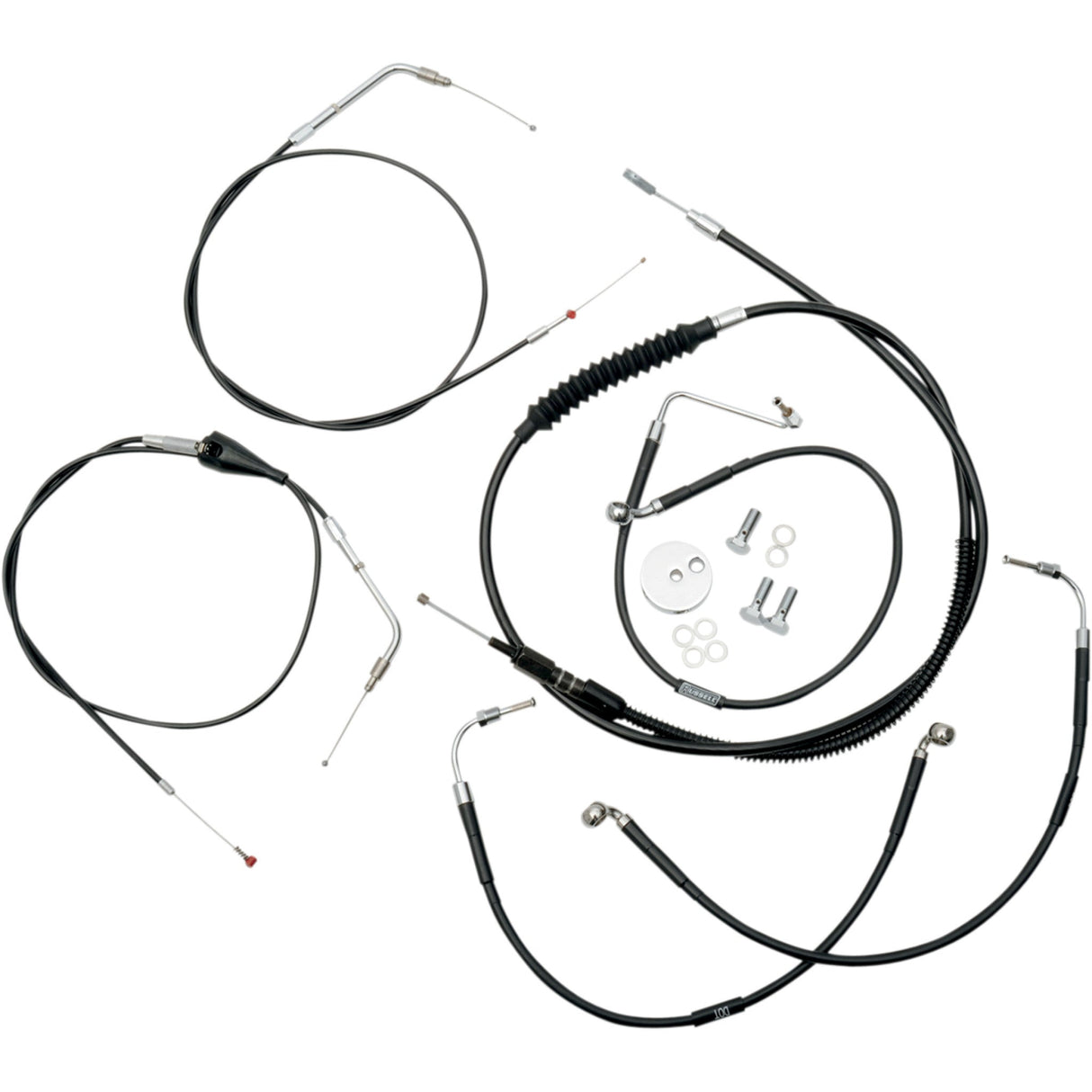 La Choppers Standard Cable Kit - LA-8006KT-16B For Harley Touring 1996-2007