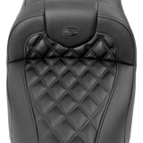 Saddlemen Roadsofa™ Lattice Stitch Seat Without Backrest Carbon Fiber - 823-07-20600 For Harley Touring 2023-2026
