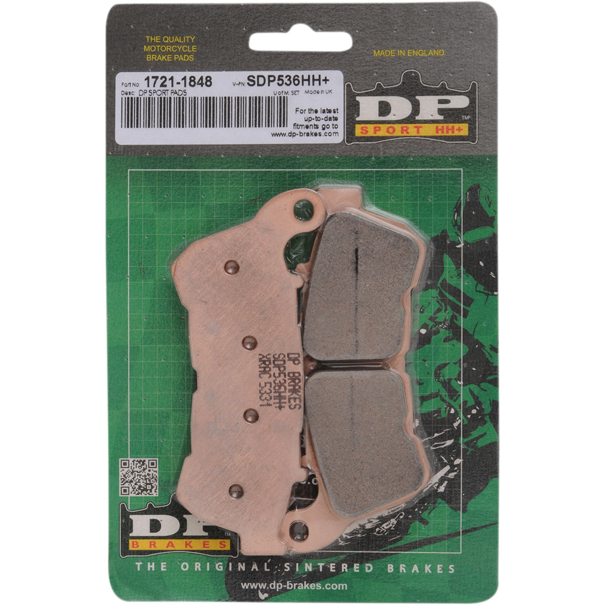 DP Brakes Sintered Metal Harley Buell Brake Pads Sportster - SDP536HH For Harley Sportster 2014-2022