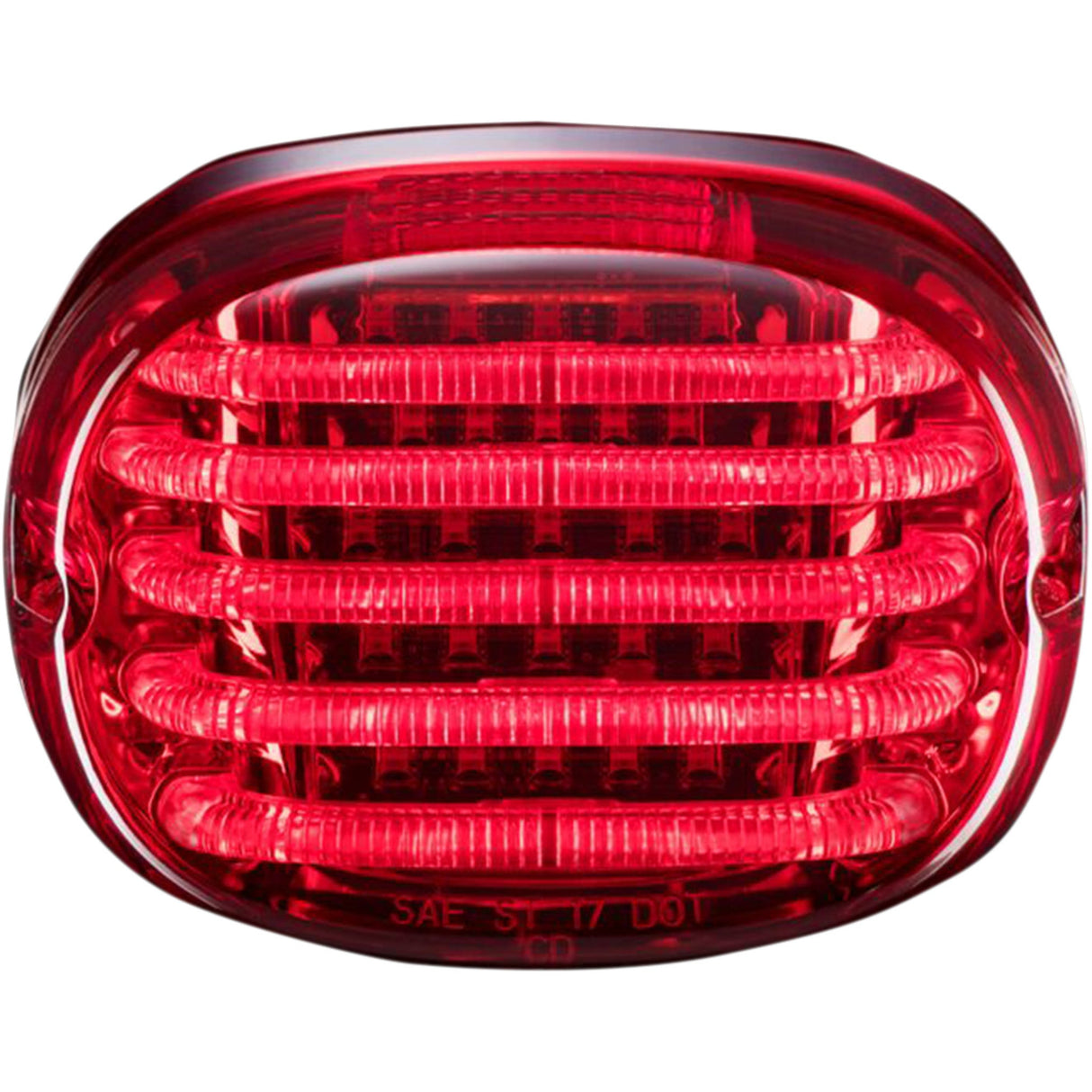 Custom Dynamics ProBEAM® Squareback LED Taillight Kit Without License Plate Illumination Window Red - PB-TL-SB-R For Harley Motorcycles 1988-2025