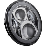 CUSTOM DYNAMICS 2001-2424 PG-7-13-C ProGLOW™ LED Headlamp with Color Changing Halo - 7" Headlamp - with Mounting Ring - Chrome