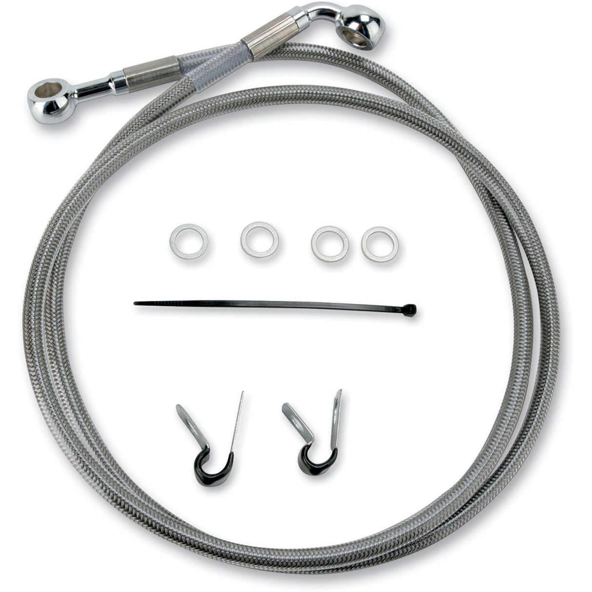 DRAG SPECIALTIES Extended Length Brake Line Kit Front - XL