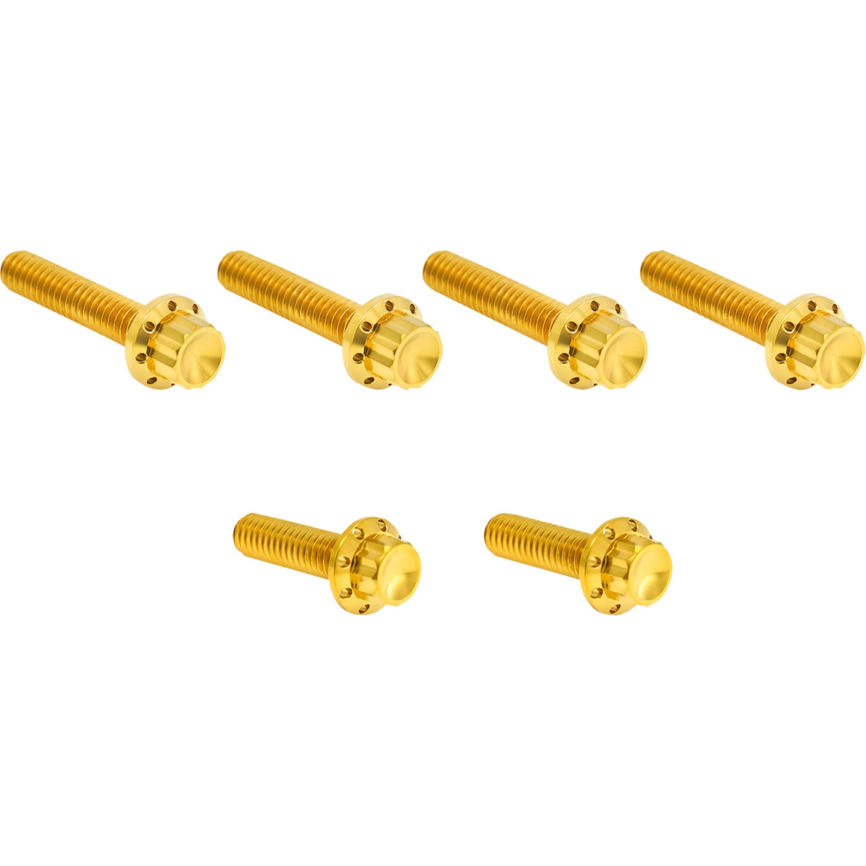 ARLEN NESS 2401-1814 300-705 Transmission Side Cover Titanium 12-Point Bolt Kit Bolt Kit - Cable Clutch - Titanium - 12-Point - M8/Twin Cam - Gold