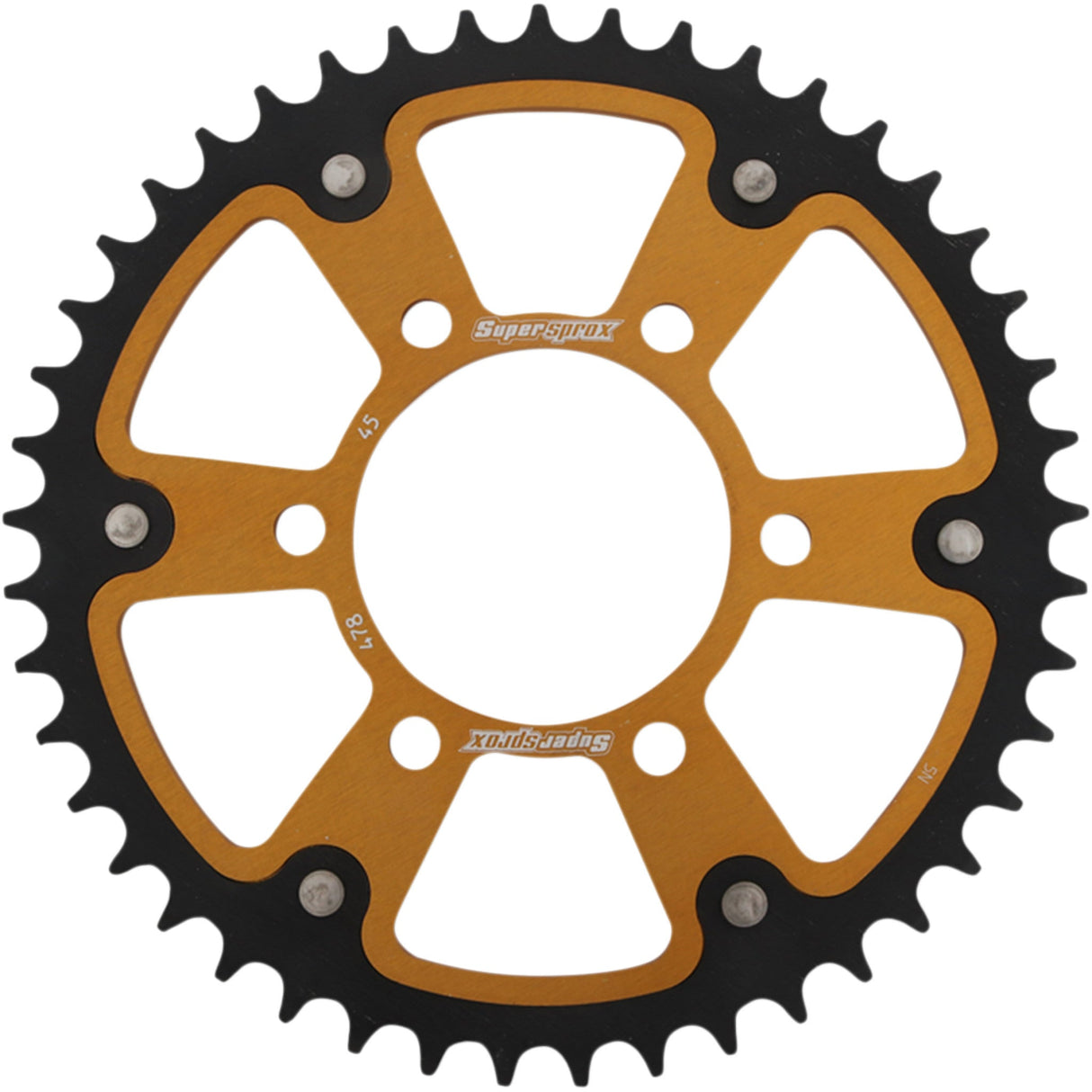 SUPERSPROX 1210-2004 RST-478-45-GLD Stealth Rear Sprocket 45 tooth - gold - kawasaki