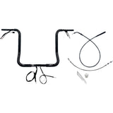 FAT Baggers INC. 1-1/4" EZ Install Round Top Handlebar 16" Black - 939016-B For Harley Street Glide 2023-2026