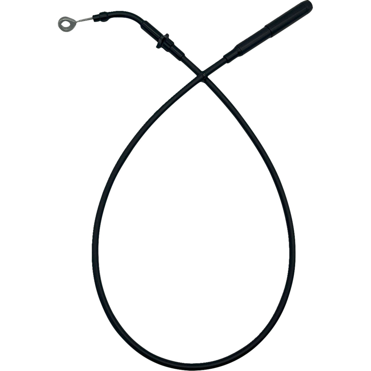FAT Baggers INC. EZ Install Upper Clutch Cable +10" Black Vinyl - 118010-B For Harley Touring 2021-2025