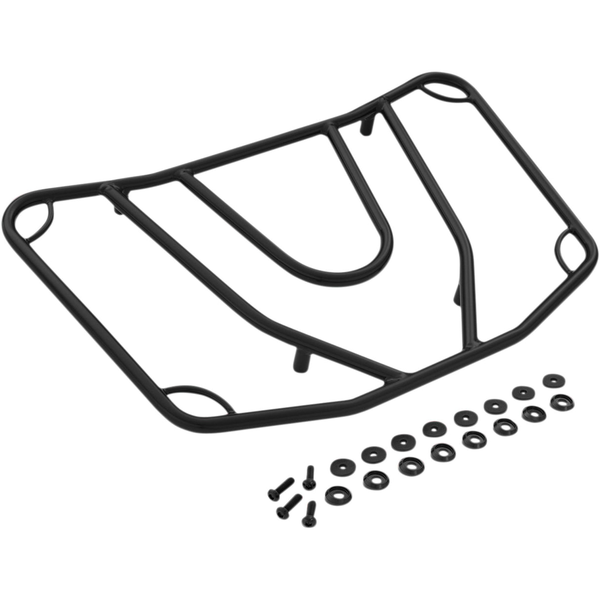 SHOW CHROME 1510-0395 41-355BK Tour Trunk Luggage Rack satin black