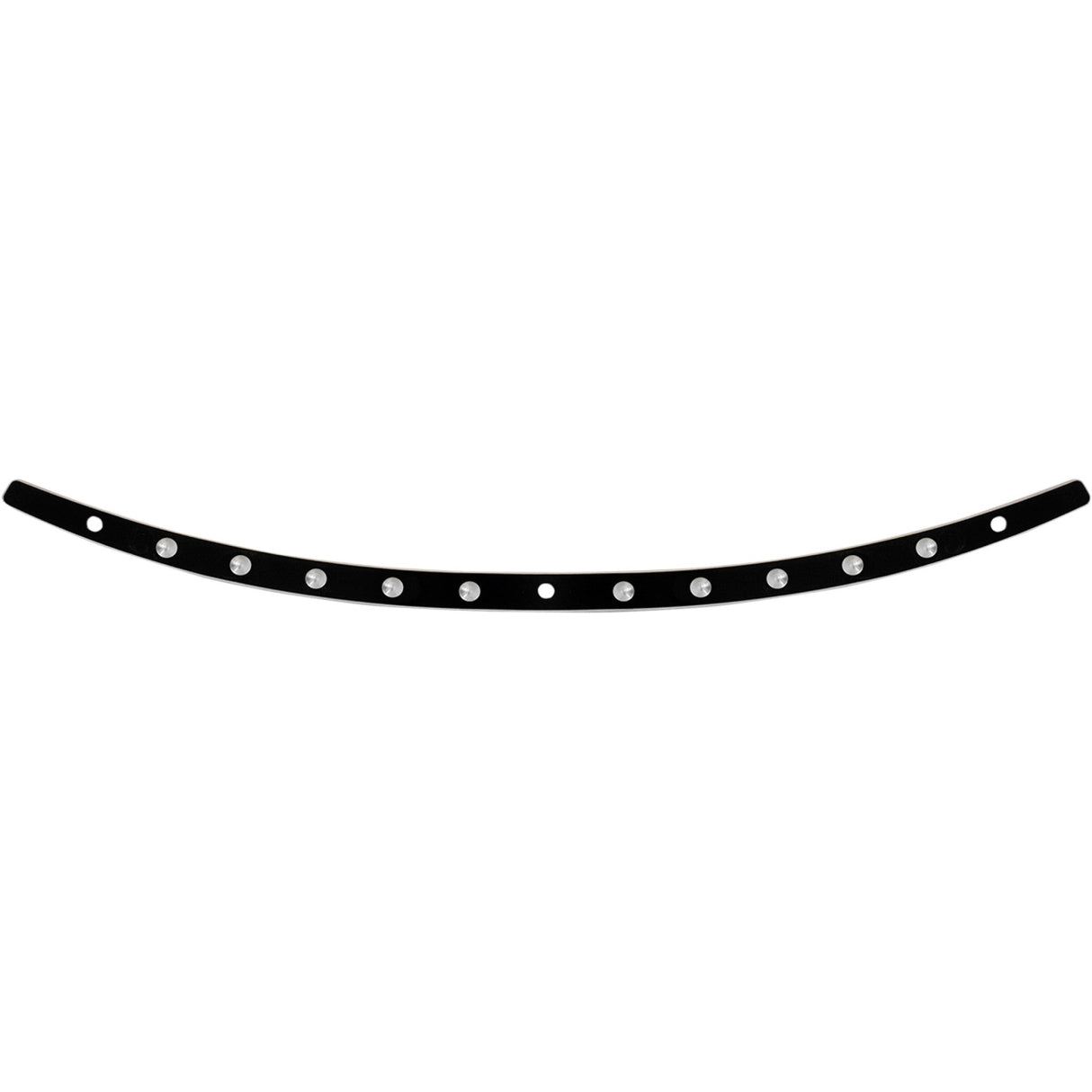 Memphis Shades Stainless Steel Windshield Trim Black Dish - MEB0943 For Harley Touring 1996-2013