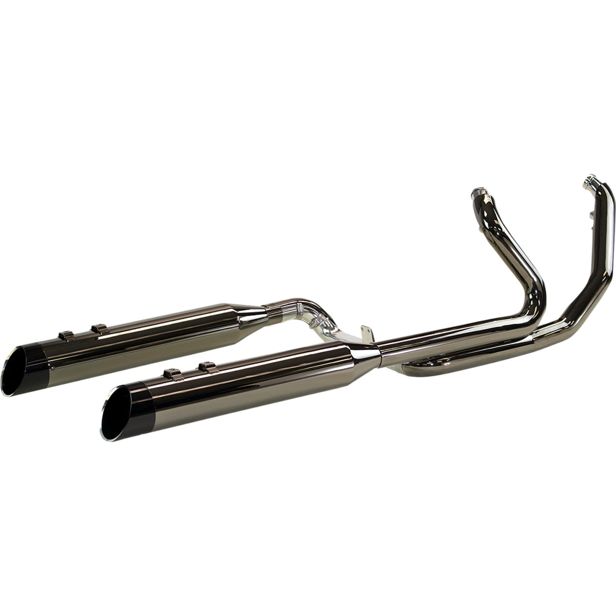 KHROME WERKS 1800-2482 201445 2-into-2 Dominator Exhaust System with 4-1/2" Mufflers - Eclipse® - FL