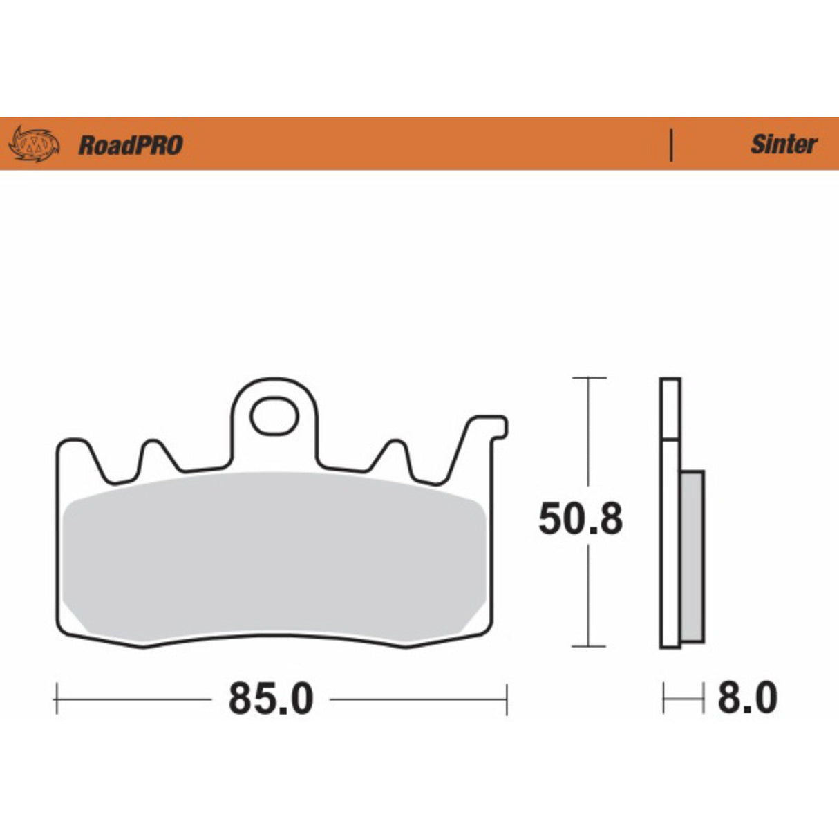 Moto-Master Road Pro Sintered Front Brake Pads - 408001-PU